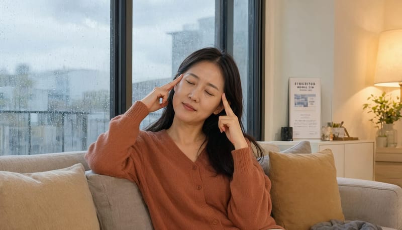 저기압이 지나가는 흐린 날에는 어지럼과 먹먹함이 함께 심해지는 경우가 많습니다.